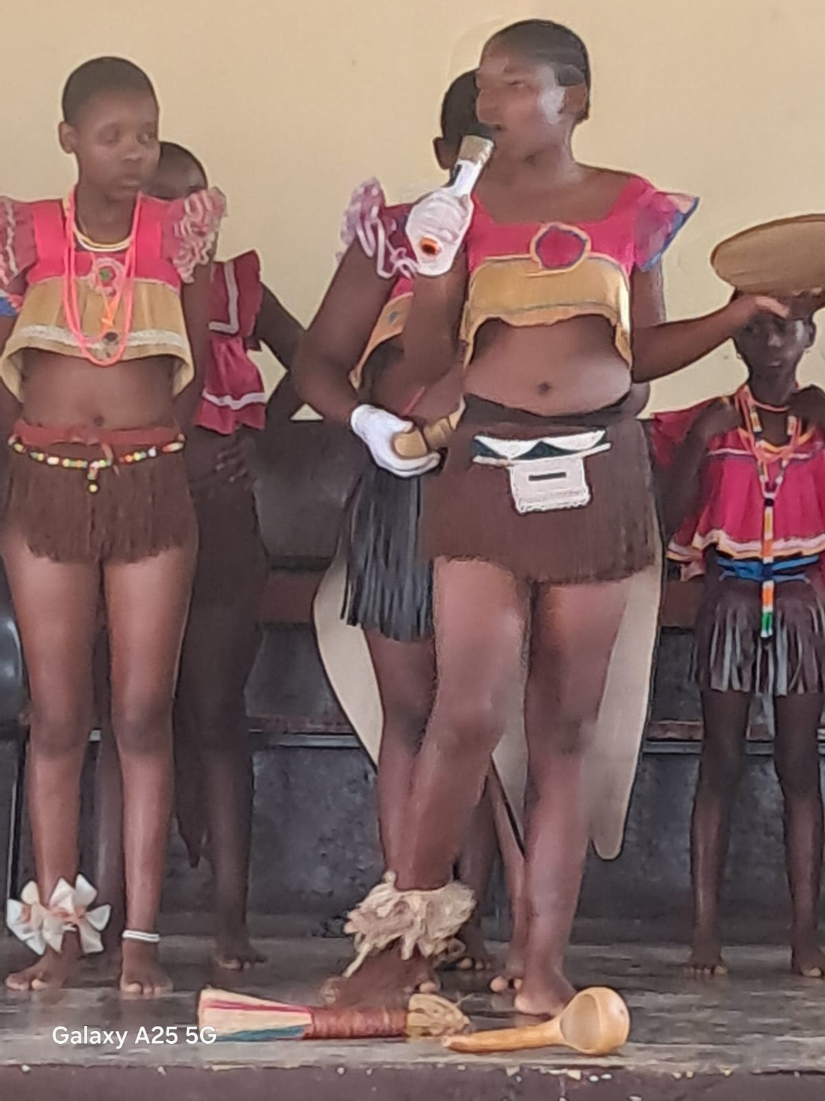 Young cultural performers in traditional attire